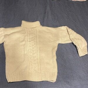 Warm double threaded turtleneck sweater